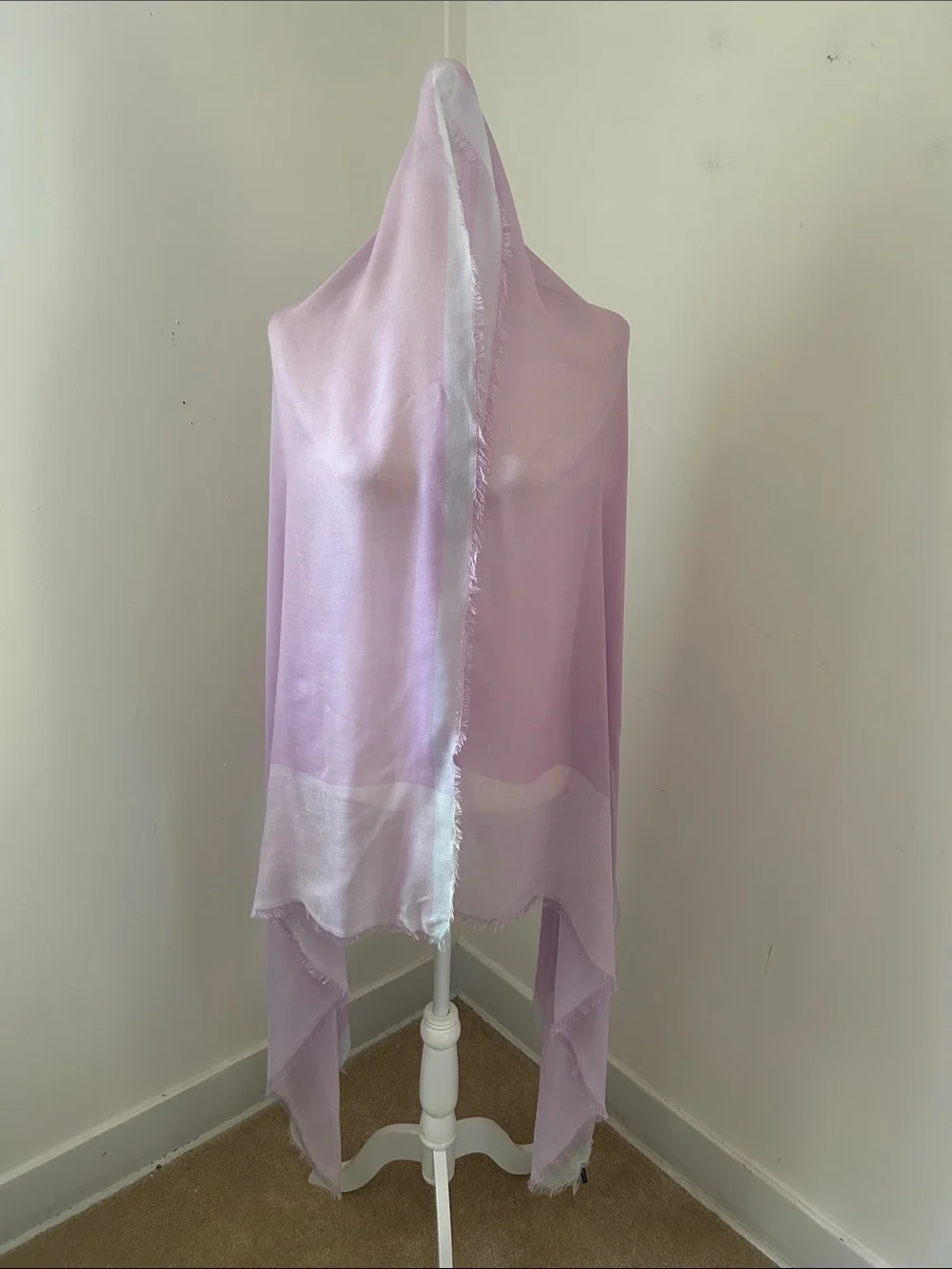 Talbots Light Lavender Wrap Shawl